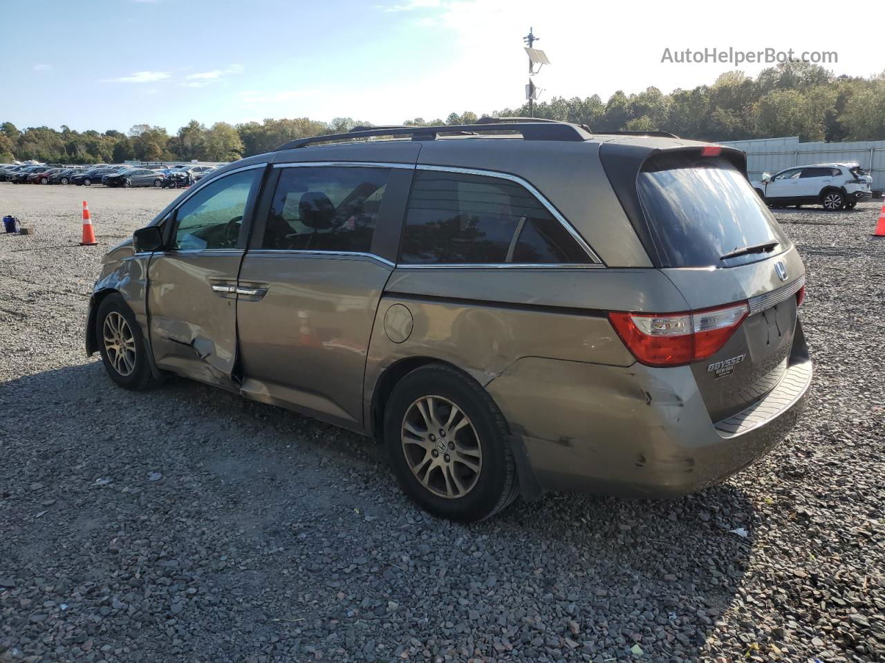 2013 Honda Odyssey Ex Beige vin: 5FNRL5H42DB058508