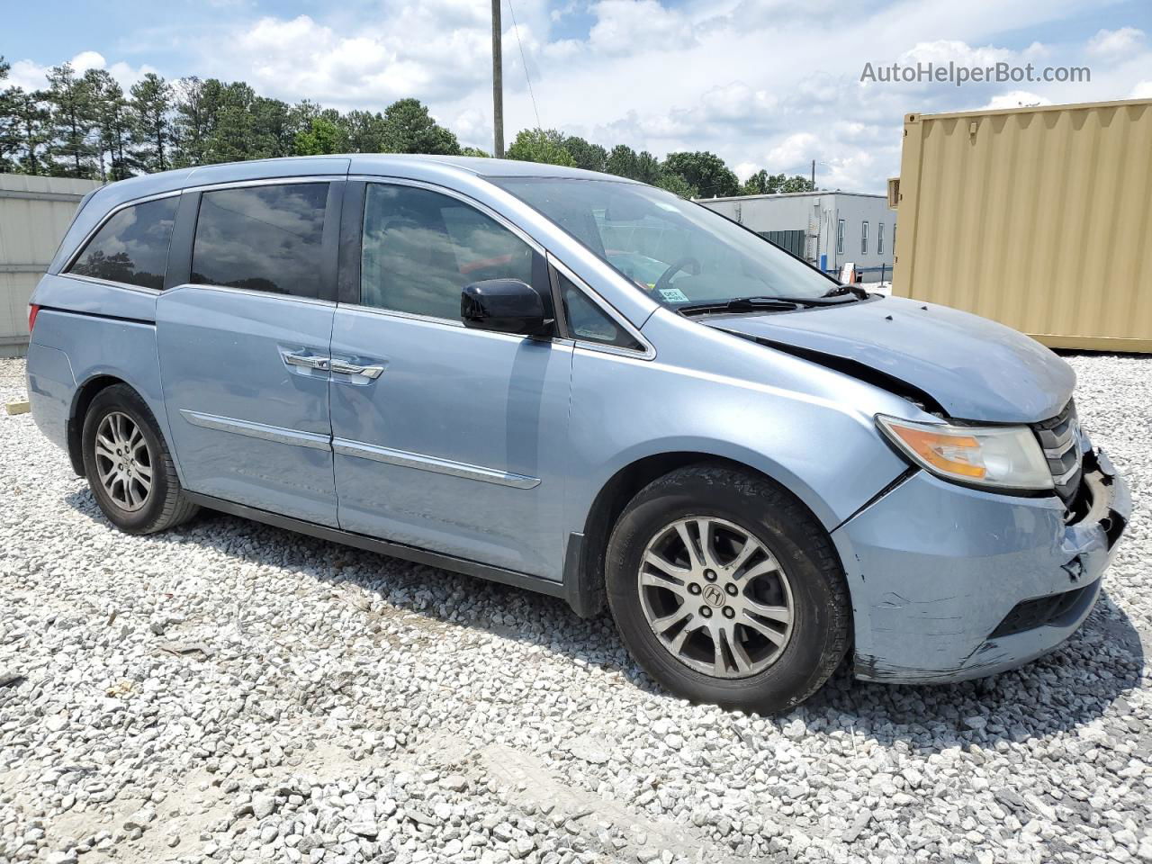 2013 Honda Odyssey Ex Blue vin: 5FNRL5H43DB073292