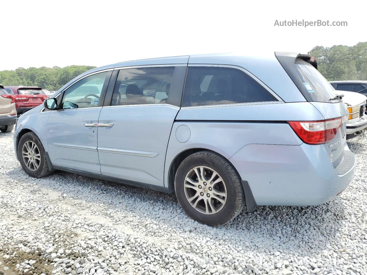 2013 Honda Odyssey Ex Синий vin: 5FNRL5H43DB073292