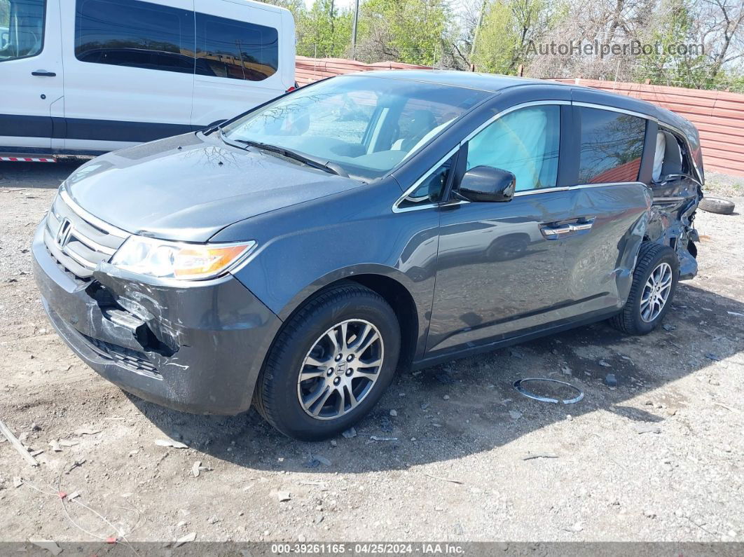 2013 Honda Odyssey Ex Gray vin: 5FNRL5H44DB009519