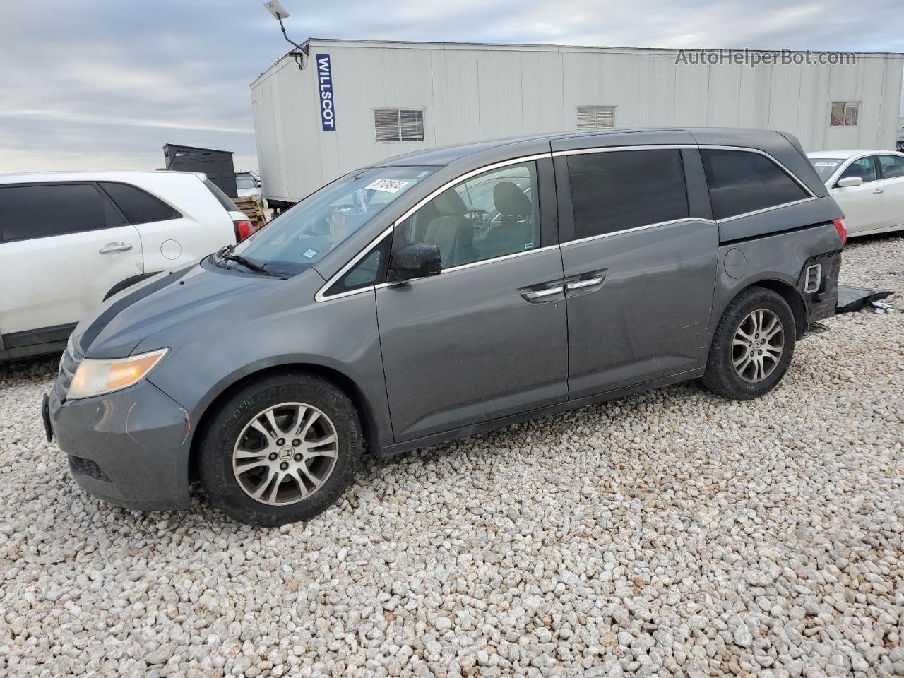 2013 Honda Odyssey Ex Gray vin: 5FNRL5H44DB051267