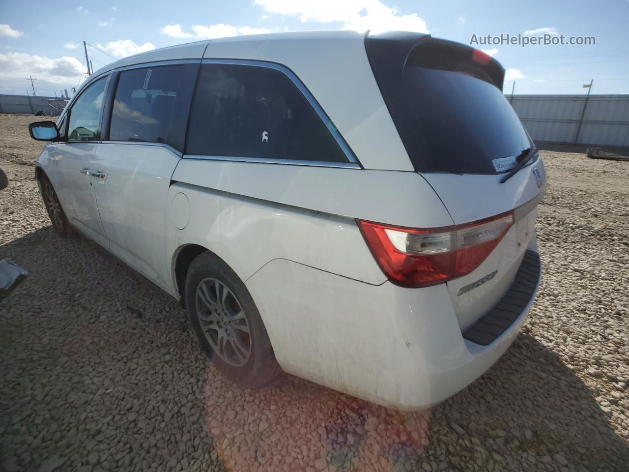 2013 Honda Odyssey Ex White vin: 5FNRL5H44DB082213