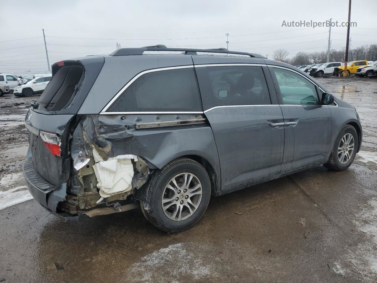 2013 Honda Odyssey Ex Серый vin: 5FNRL5H45DB009268