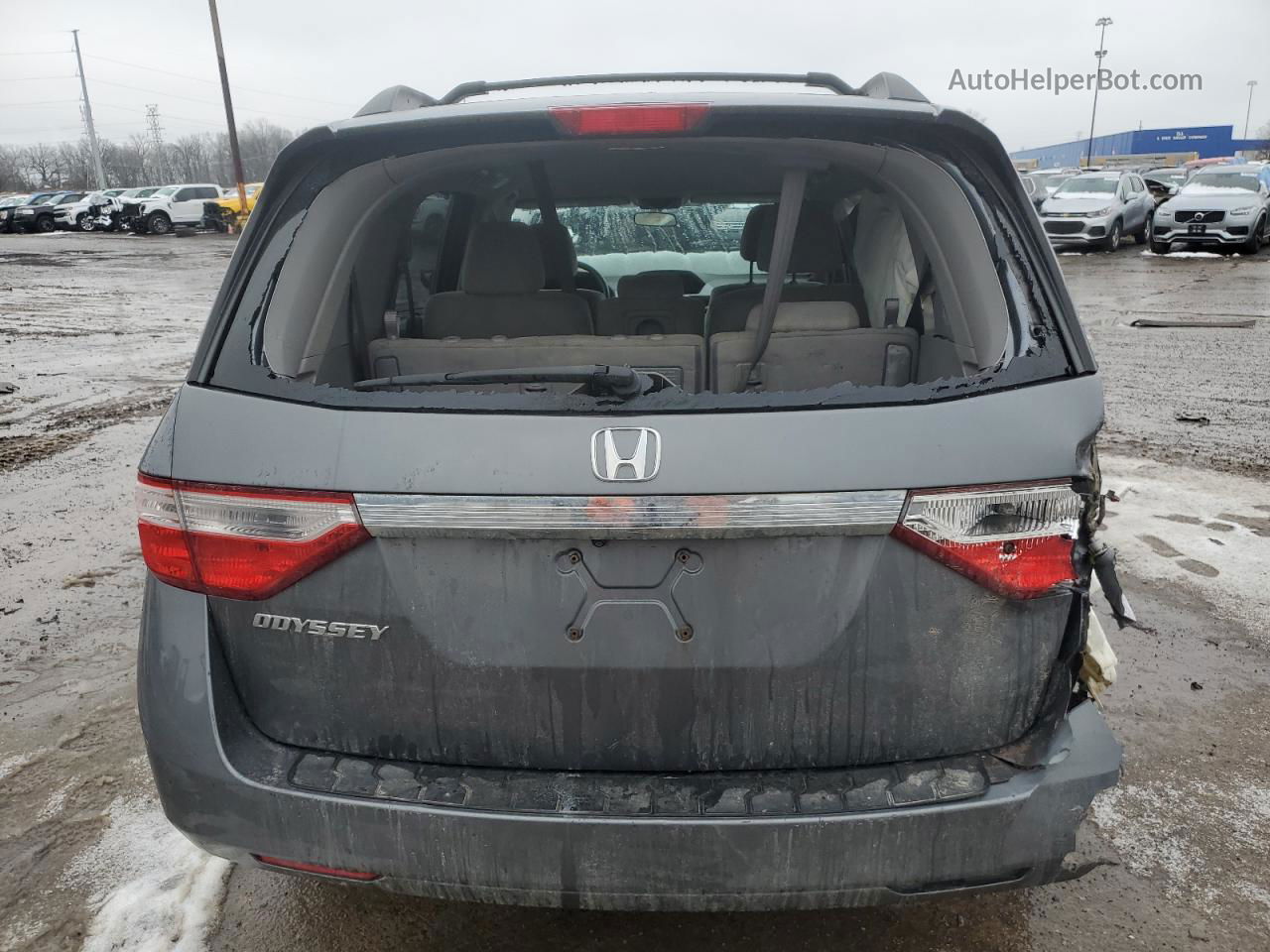 2013 Honda Odyssey Ex Серый vin: 5FNRL5H45DB009268