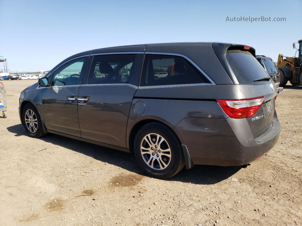 2013 Honda Odyssey Ex Gray vin: 5FNRL5H46DB001826