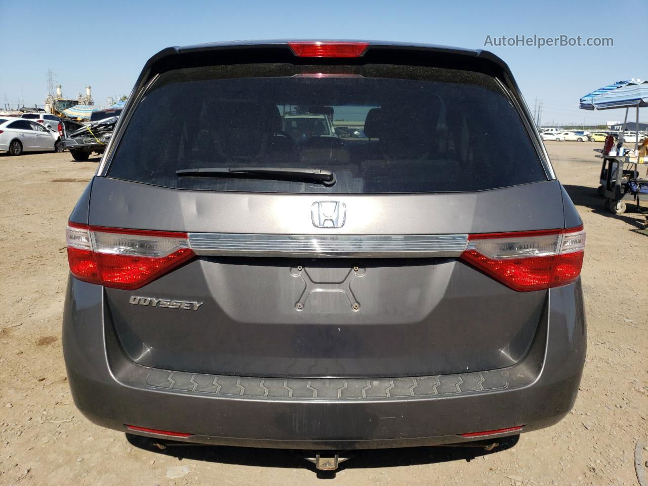 2013 Honda Odyssey Ex Gray vin: 5FNRL5H46DB001826