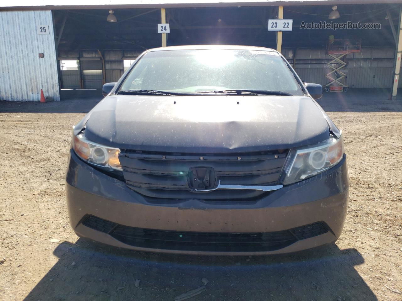 2013 Honda Odyssey Ex Gray vin: 5FNRL5H46DB001826