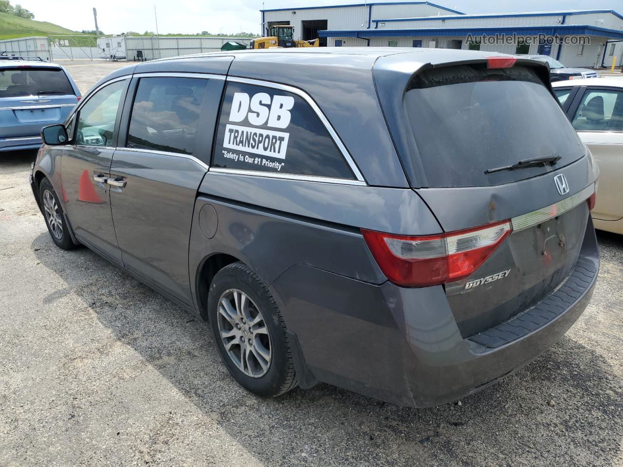 2013 Honda Odyssey Ex Gray vin: 5FNRL5H46DB017055