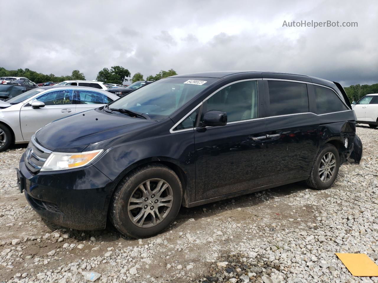 2013 Honda Odyssey Ex Black vin: 5FNRL5H46DB068295