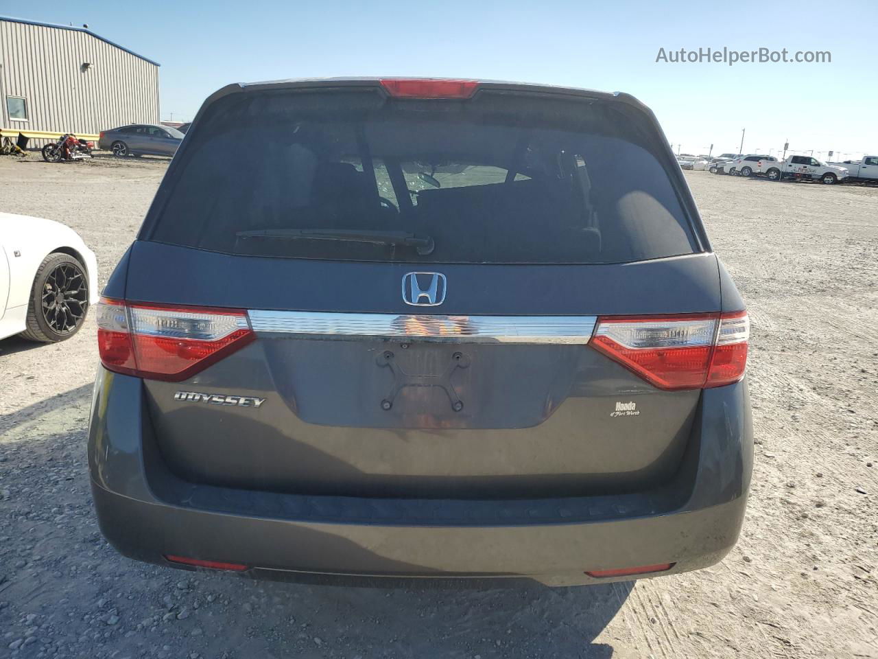 2013 Honda Odyssey Ex Gray vin: 5FNRL5H47DB019445