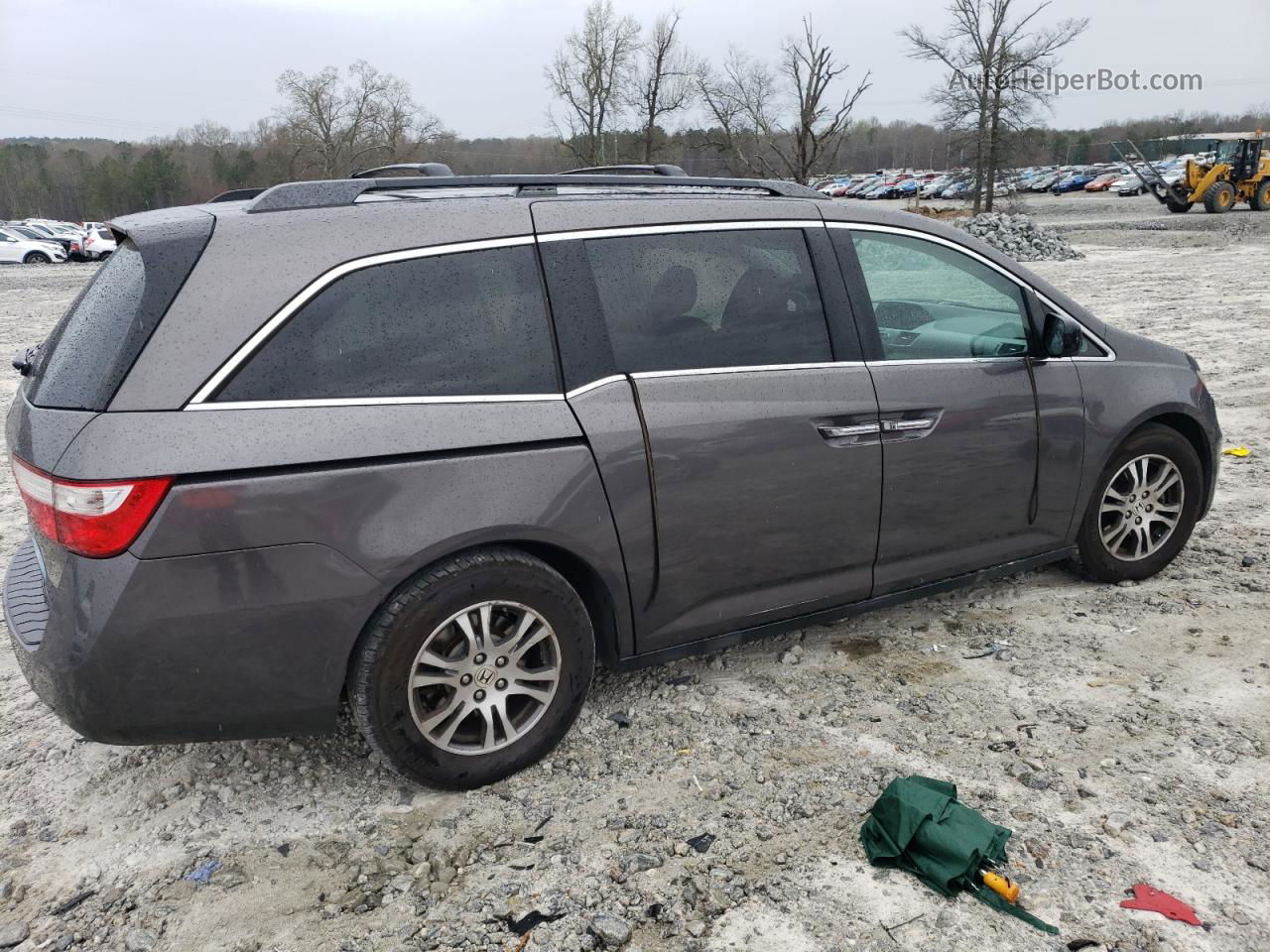 2013 Honda Odyssey Ex Gray vin: 5FNRL5H47DB030218