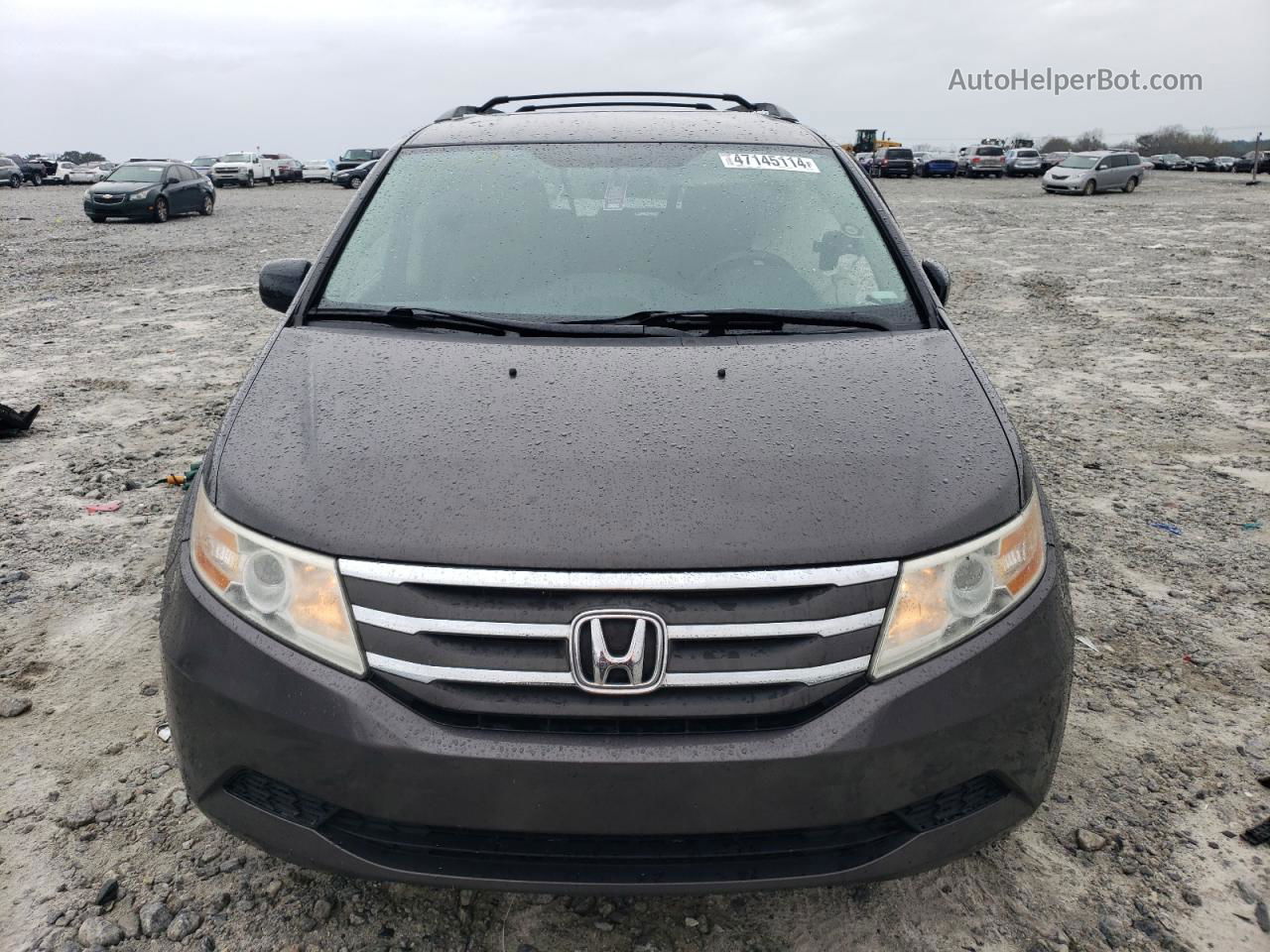 2013 Honda Odyssey Ex Gray vin: 5FNRL5H47DB030218