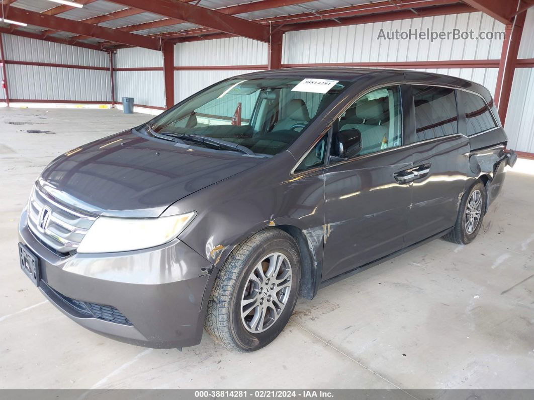 2013 Honda Odyssey Ex Gray vin: 5FNRL5H47DB049173