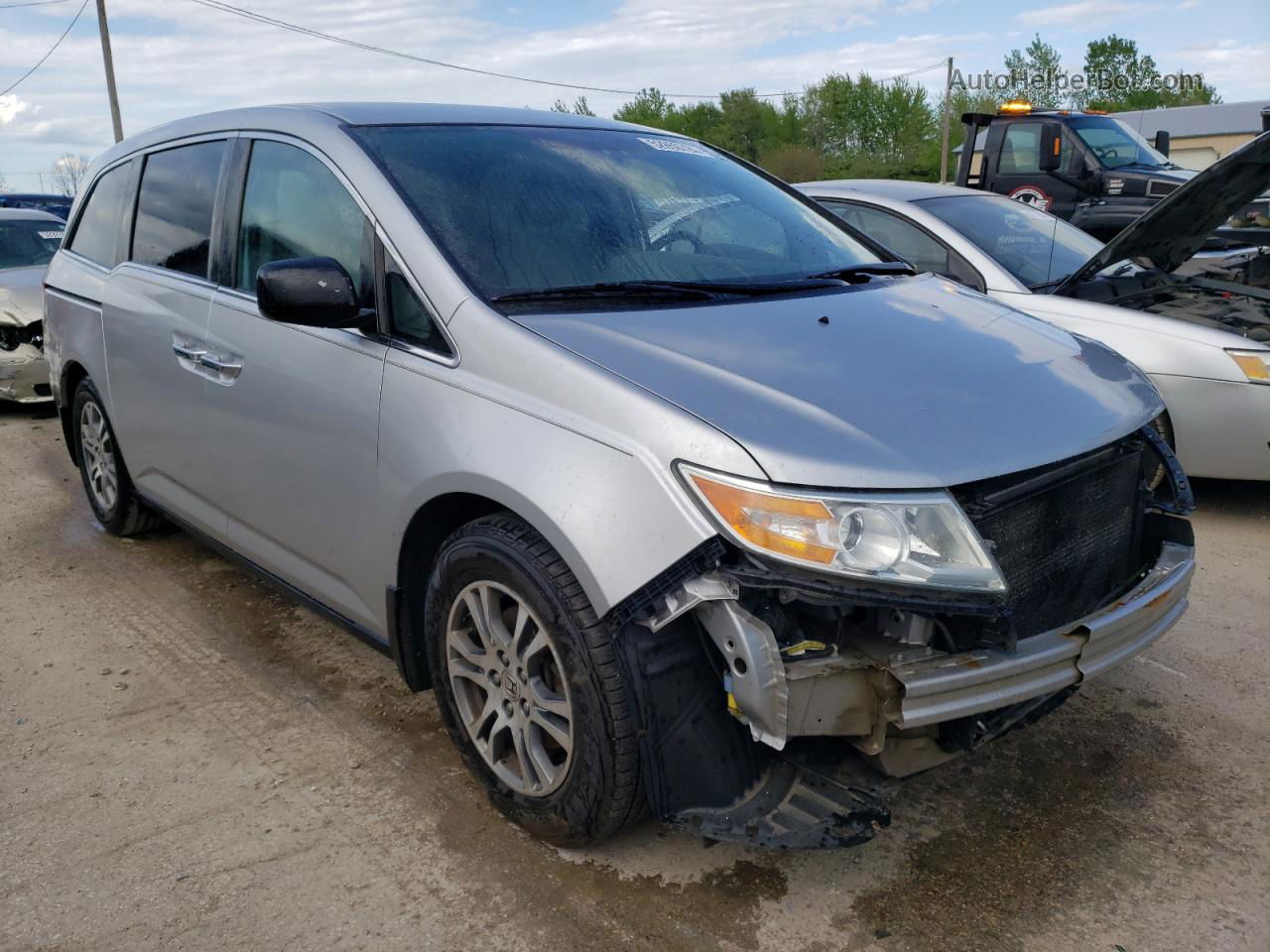 2013 Honda Odyssey Ex Silver vin: 5FNRL5H48DB009247