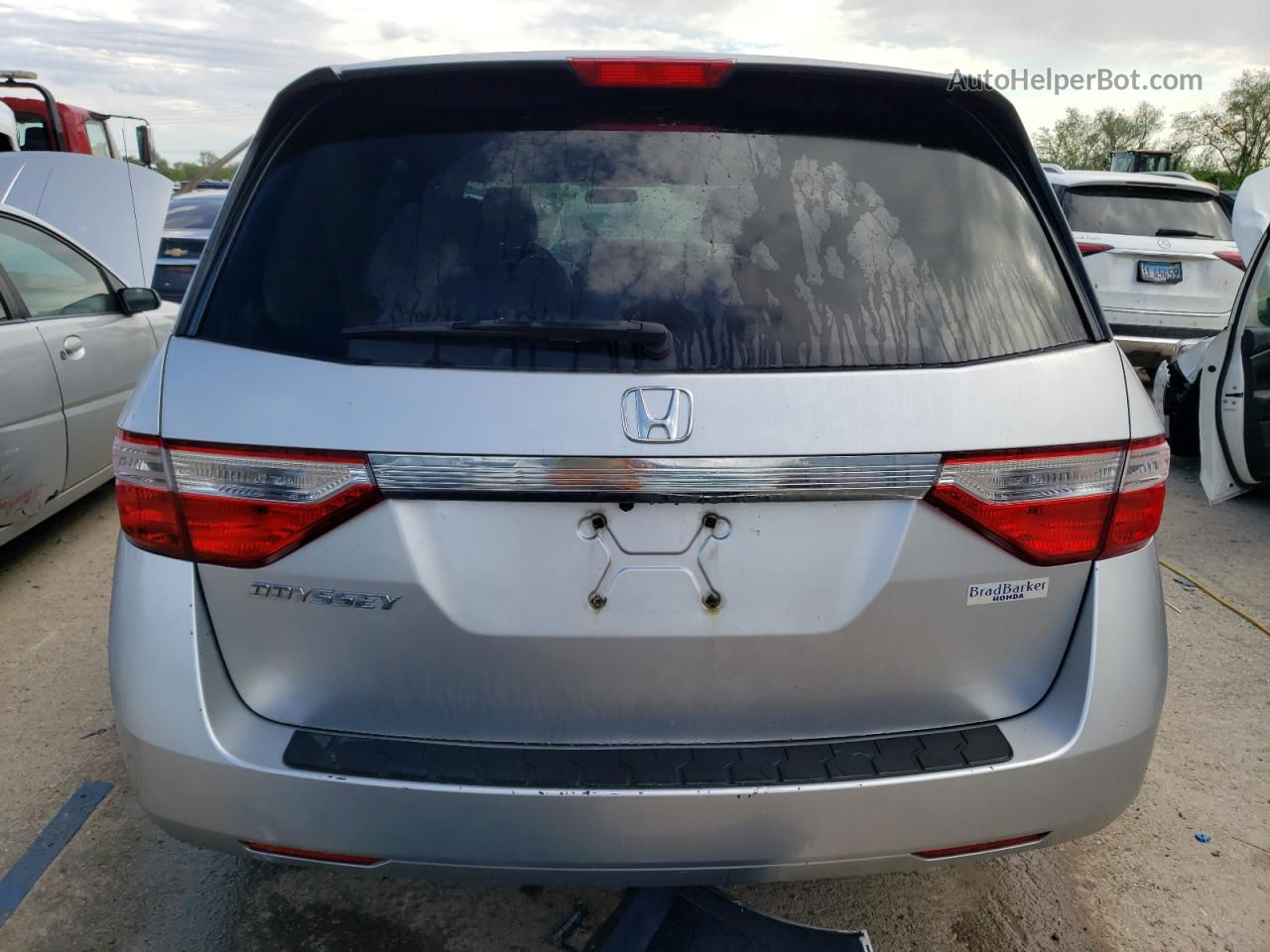 2013 Honda Odyssey Ex Silver vin: 5FNRL5H48DB009247