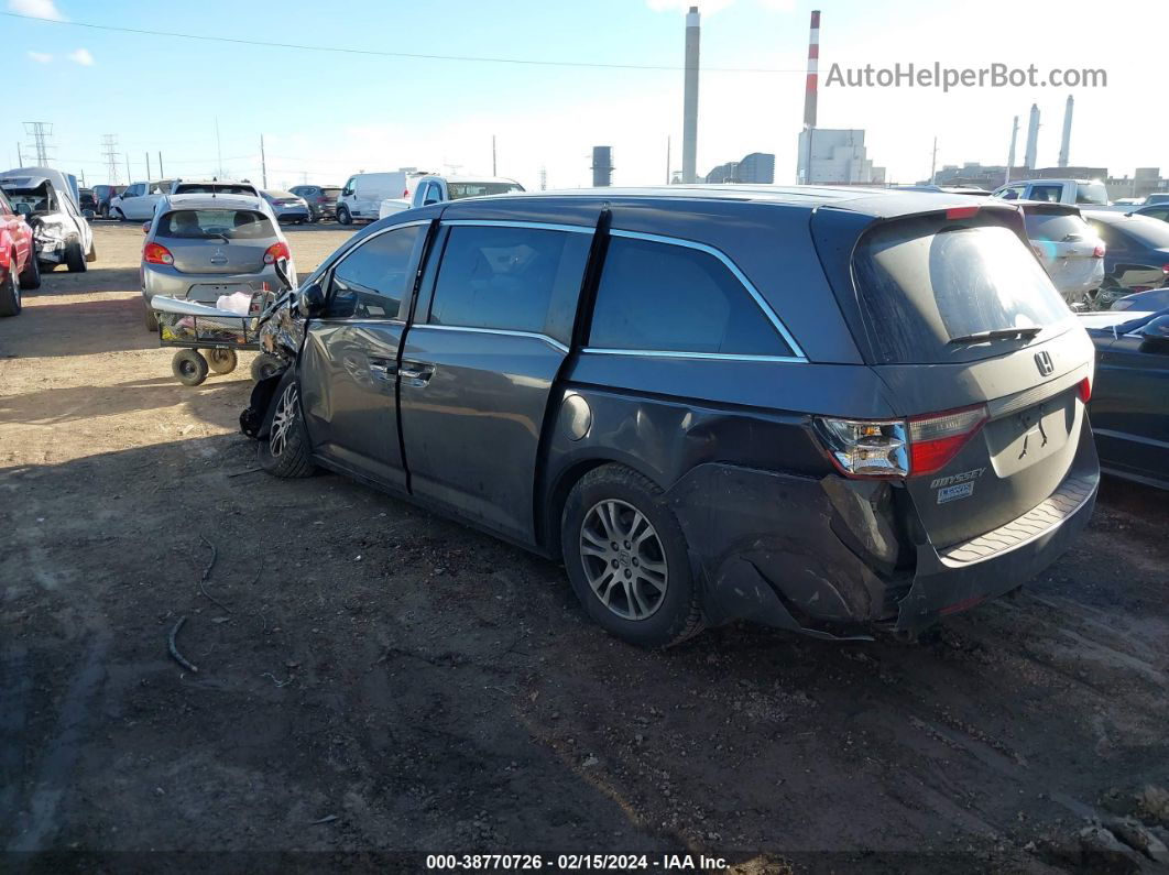 2013 Honda Odyssey Ex Gray vin: 5FNRL5H48DB019289