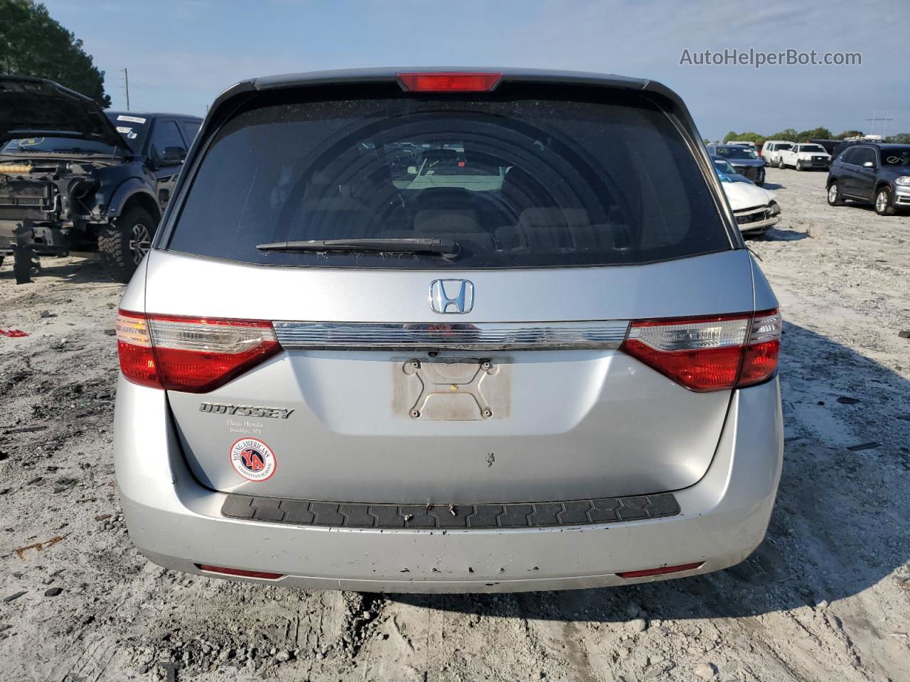 2013 Honda Odyssey Ex Silver vin: 5FNRL5H49DB063088