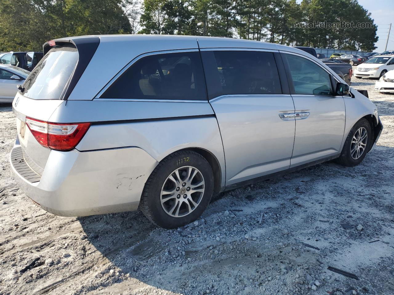 2013 Honda Odyssey Ex Silver vin: 5FNRL5H49DB063088