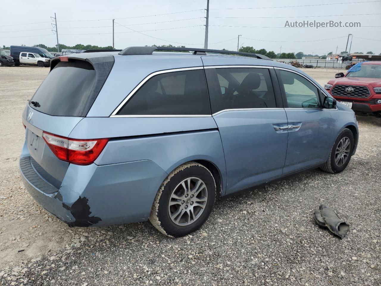 2013 Honda Odyssey Ex Turquoise vin: 5FNRL5H49DB075693