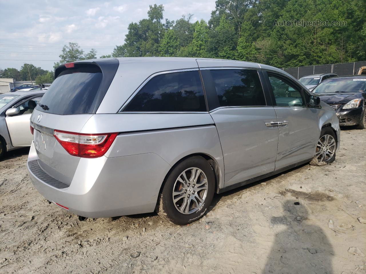 2013 Honda Odyssey Ex Silver vin: 5FNRL5H4XDB026809