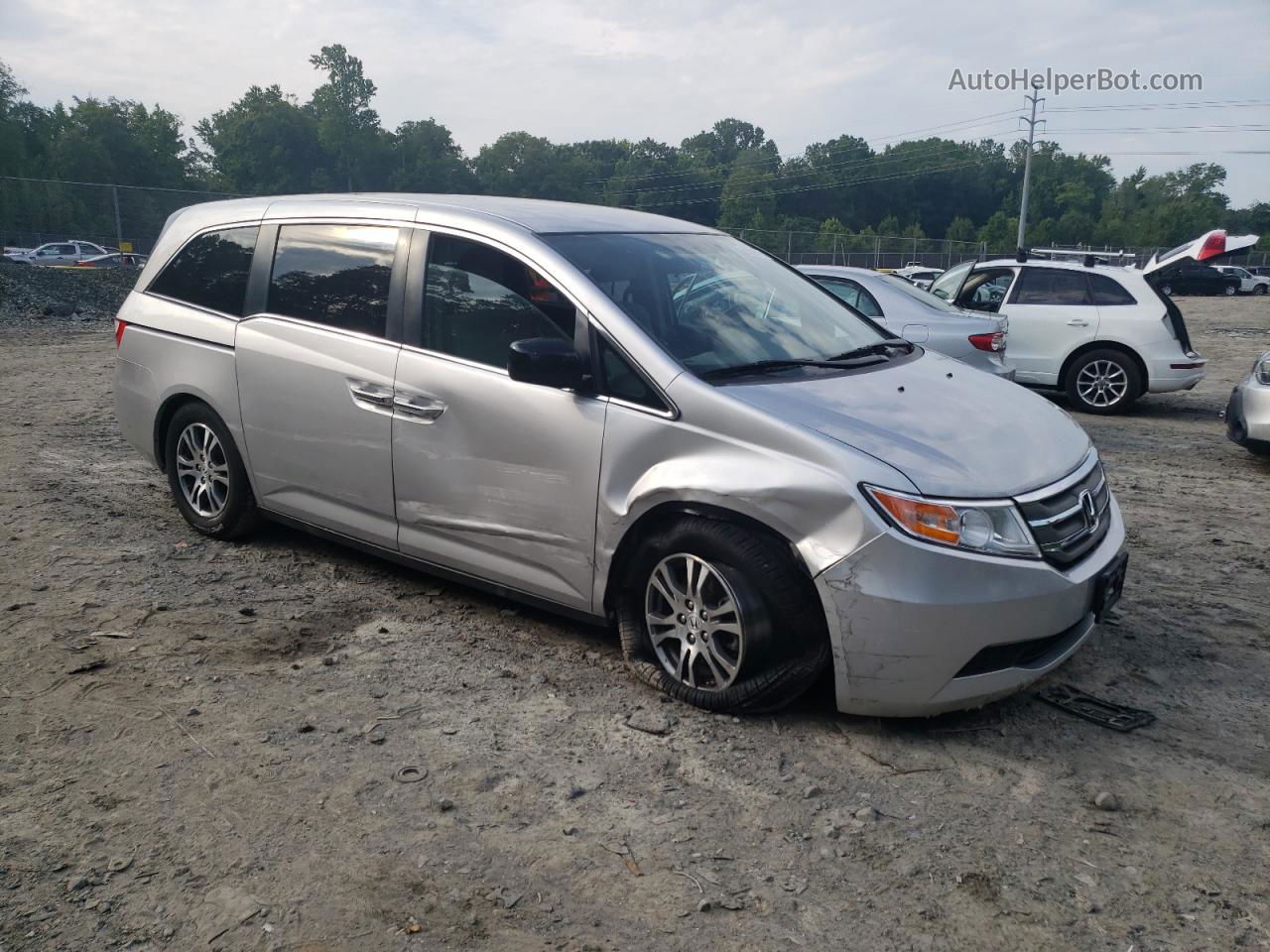 2013 Honda Odyssey Ex Silver vin: 5FNRL5H4XDB026809