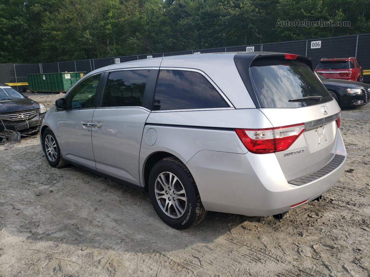 2013 Honda Odyssey Ex Silver vin: 5FNRL5H4XDB026809