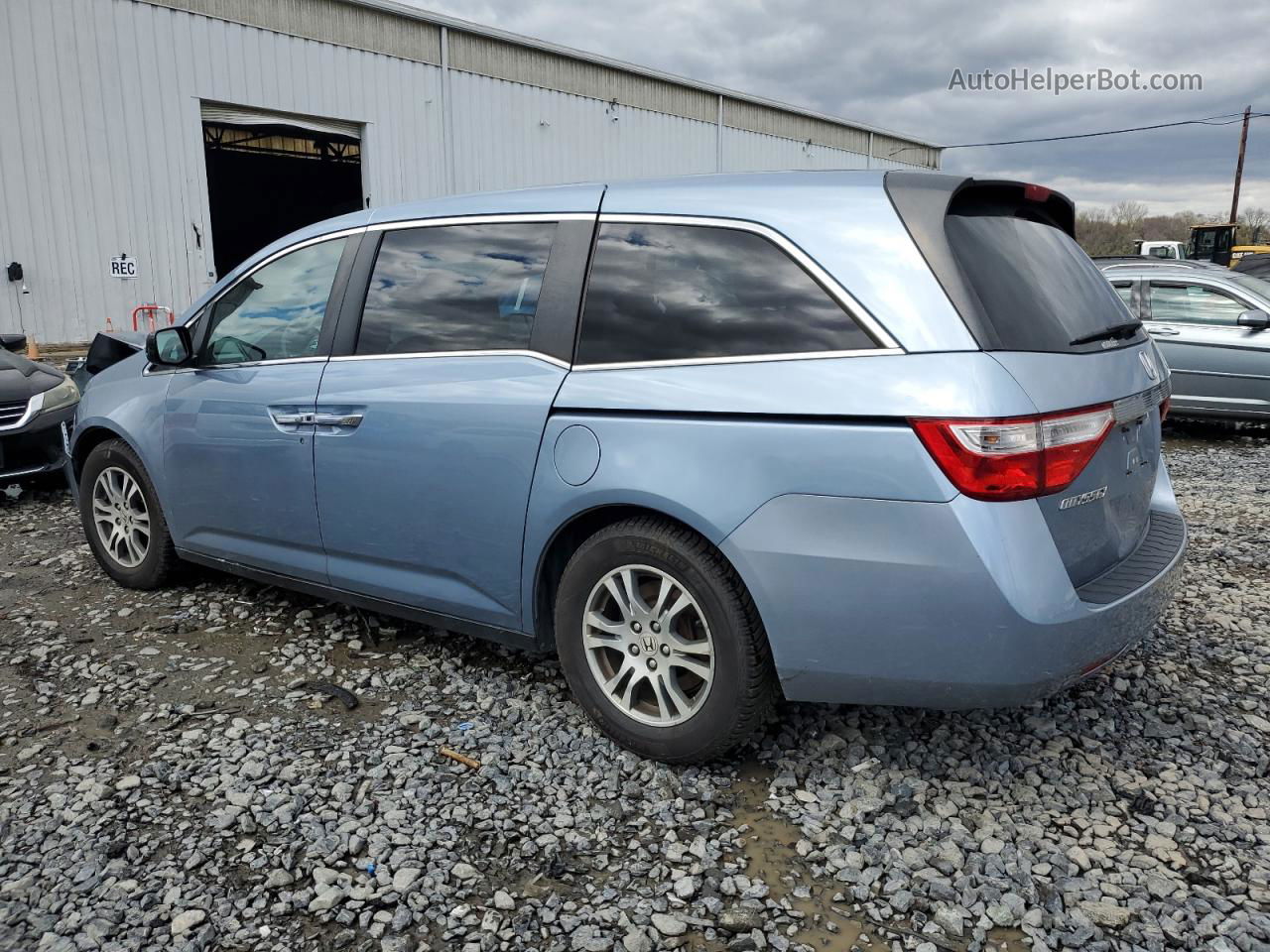 2013 Honda Odyssey Ex Blue vin: 5FNRL5H4XDB027670