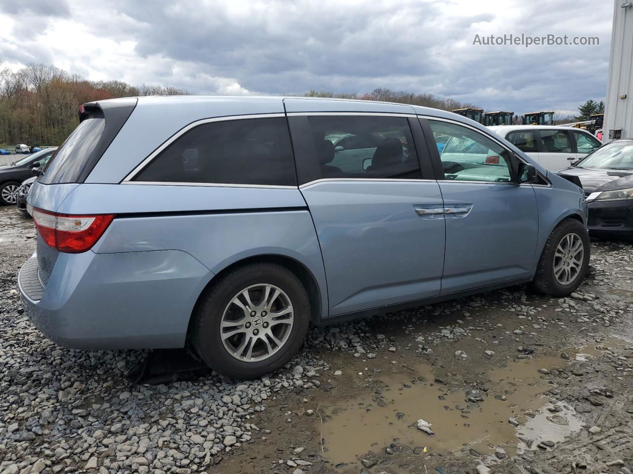 2013 Honda Odyssey Ex Blue vin: 5FNRL5H4XDB027670