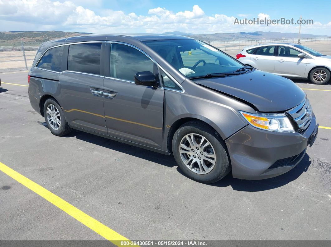 2013 Honda Odyssey Ex Gray vin: 5FNRL5H4XDB042492