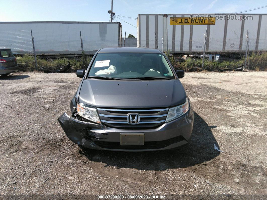 2013 Honda Odyssey Ex Gray vin: 5FNRL5H4XDB504713