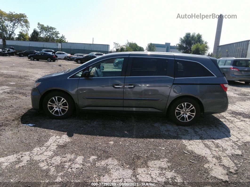 2013 Honda Odyssey Ex Gray vin: 5FNRL5H4XDB504713