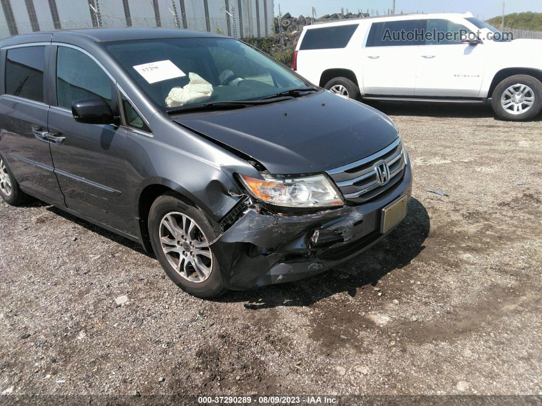 2013 Honda Odyssey Ex Gray vin: 5FNRL5H4XDB504713