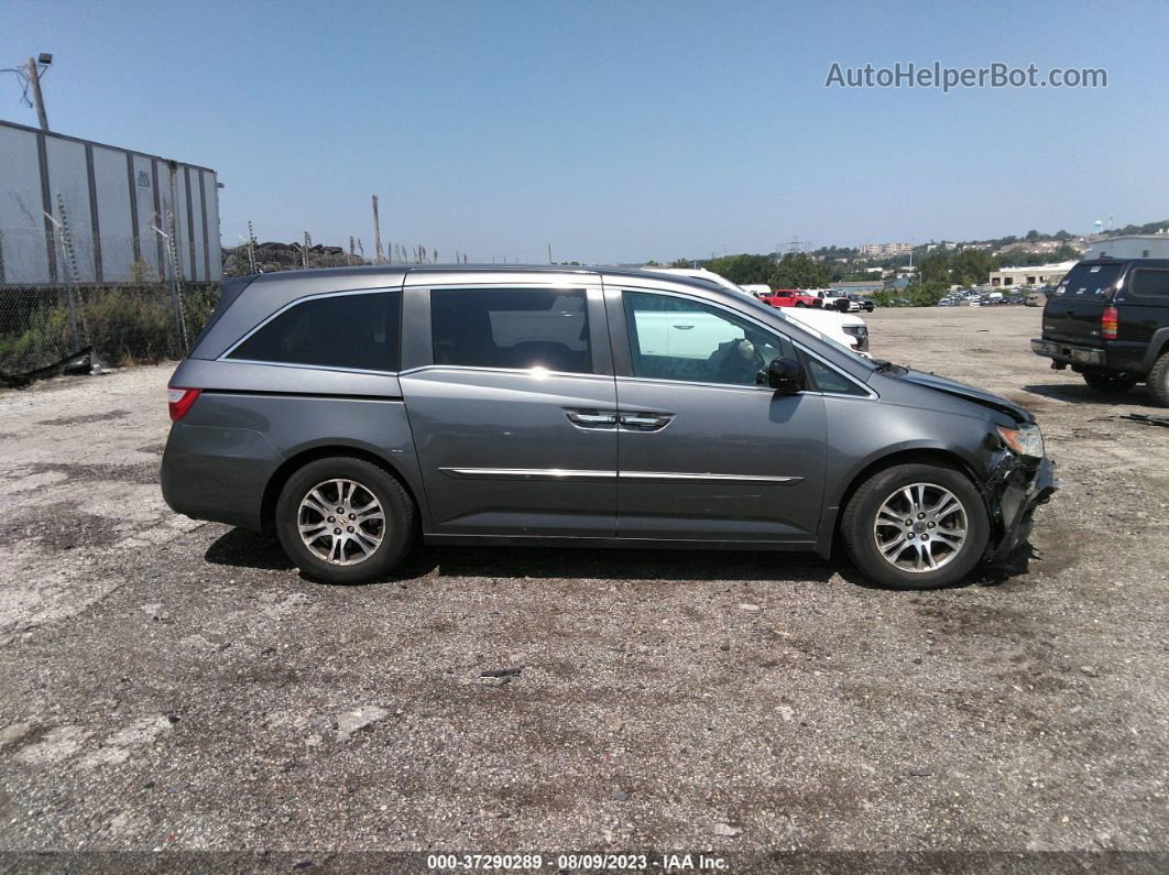 2013 Honda Odyssey Ex Gray vin: 5FNRL5H4XDB504713