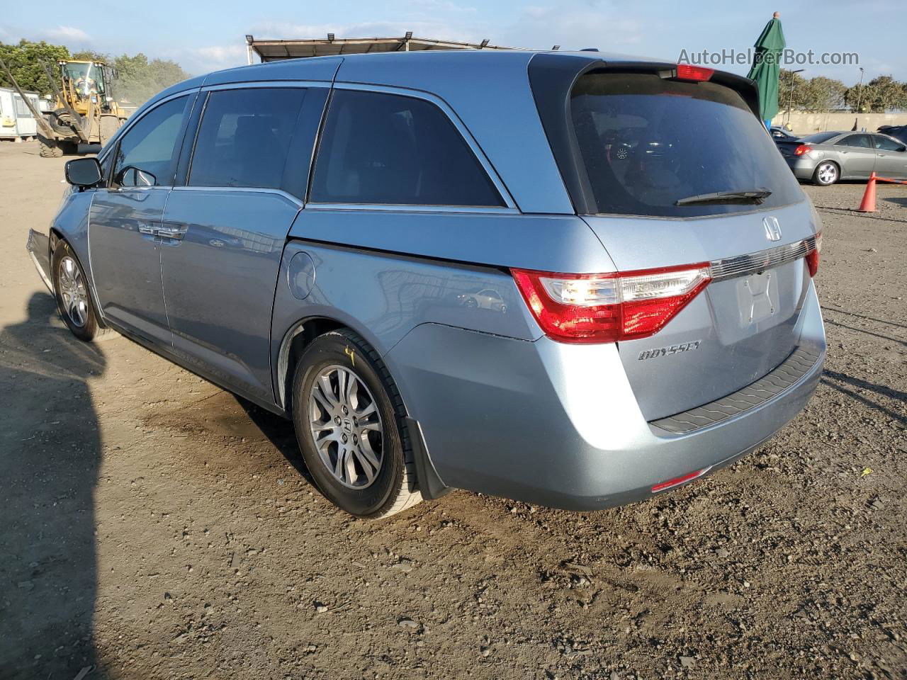 2011 Honda Odyssey Exl Серебряный vin: 5FNRL5H60BB033377