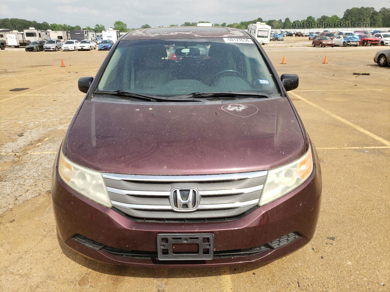 2013 Honda Odyssey Exl Бордовый vin: 5FNRL5H60DB014721