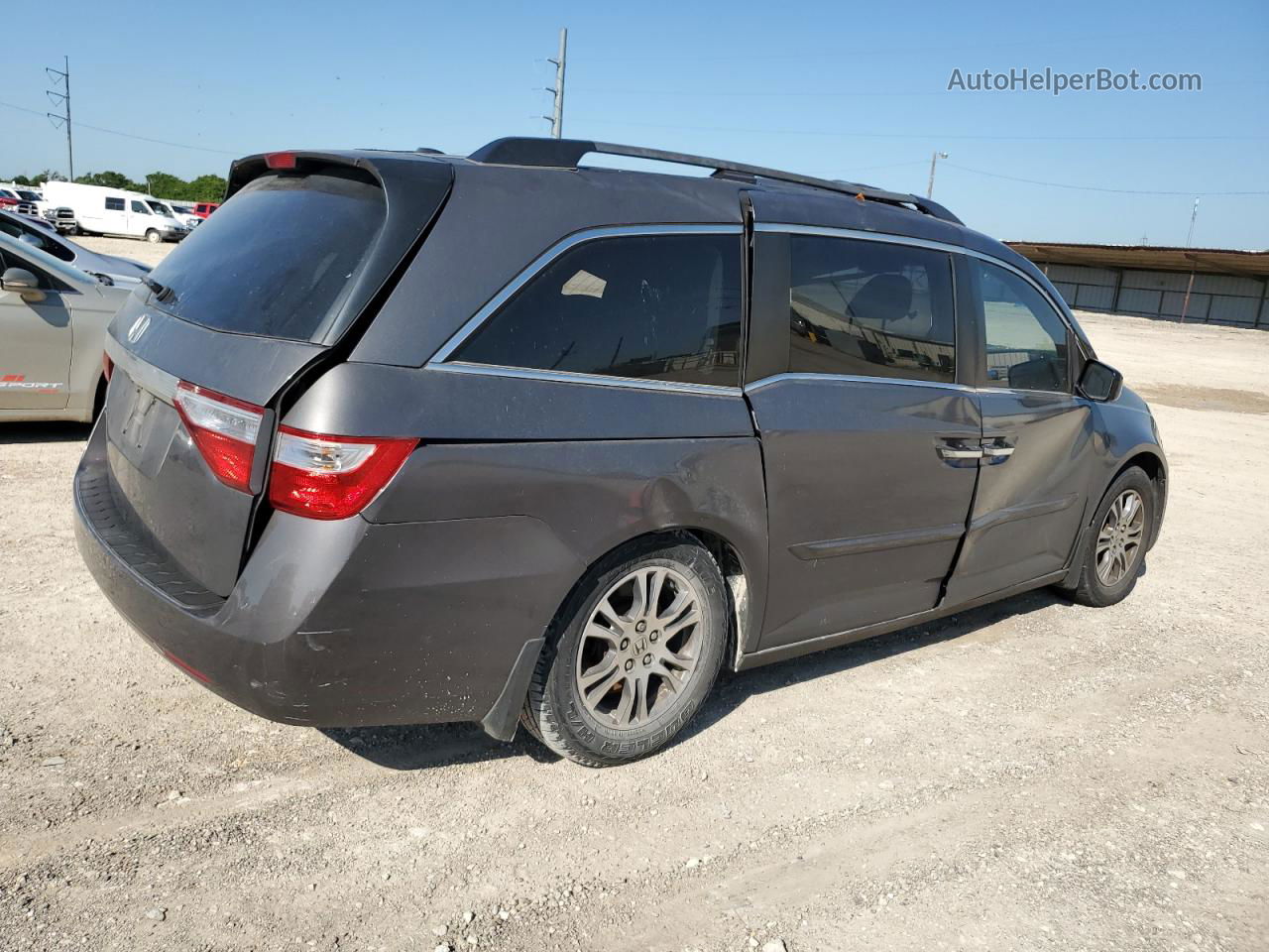 2013 Honda Odyssey Exl Серый vin: 5FNRL5H60DB016310