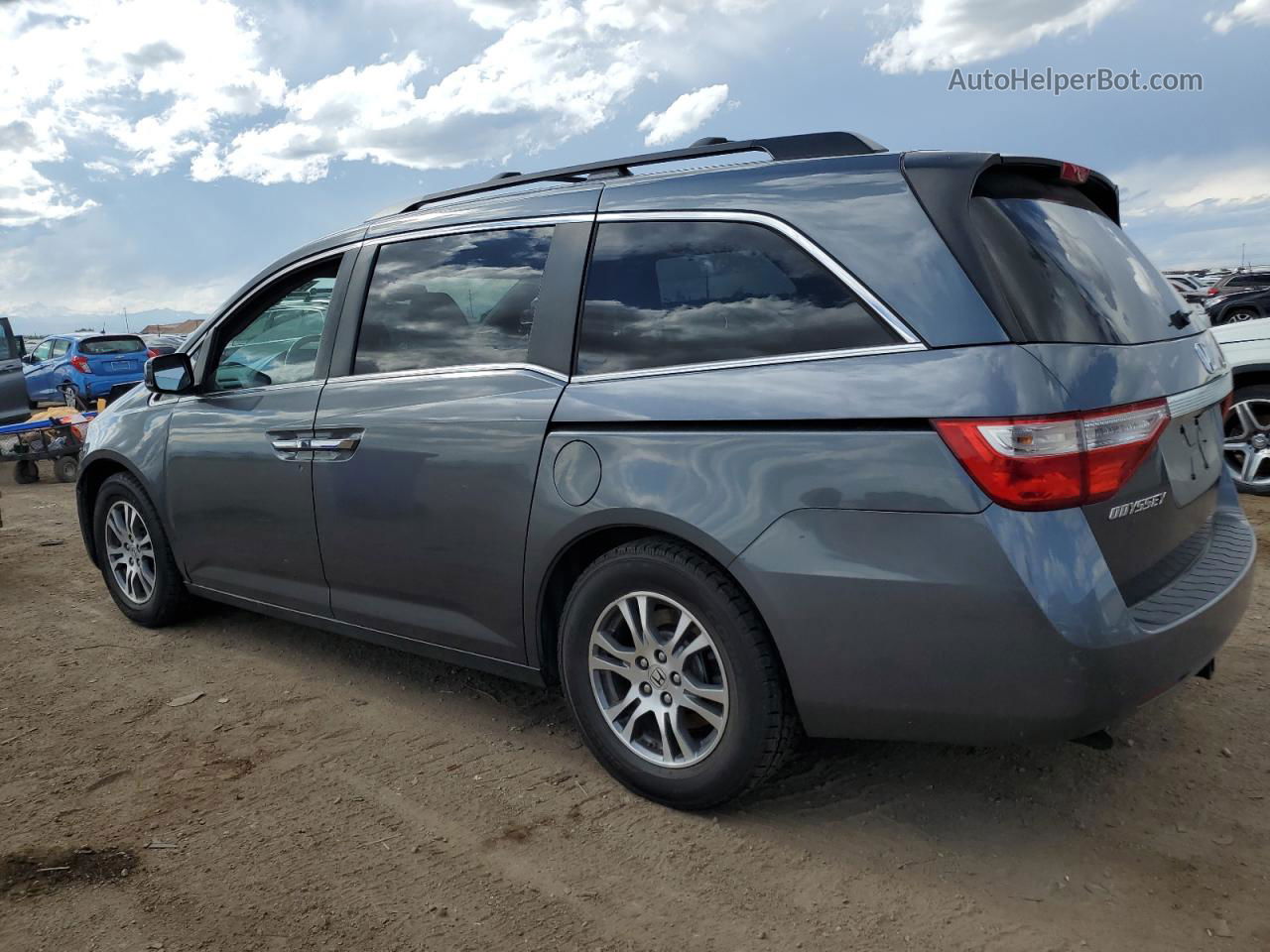 2013 Honda Odyssey Exl Gray vin: 5FNRL5H60DB023368