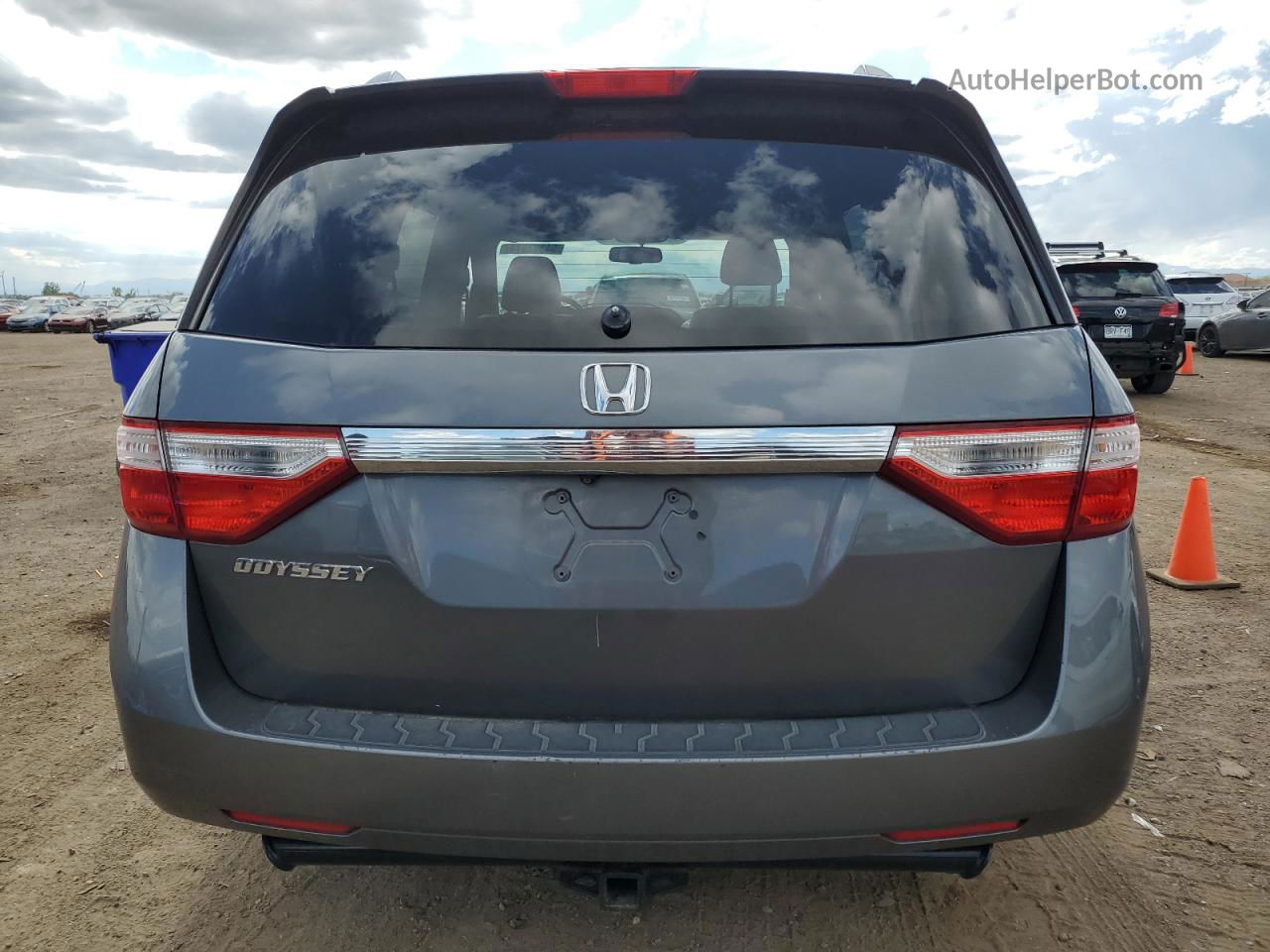 2013 Honda Odyssey Exl Gray vin: 5FNRL5H60DB023368