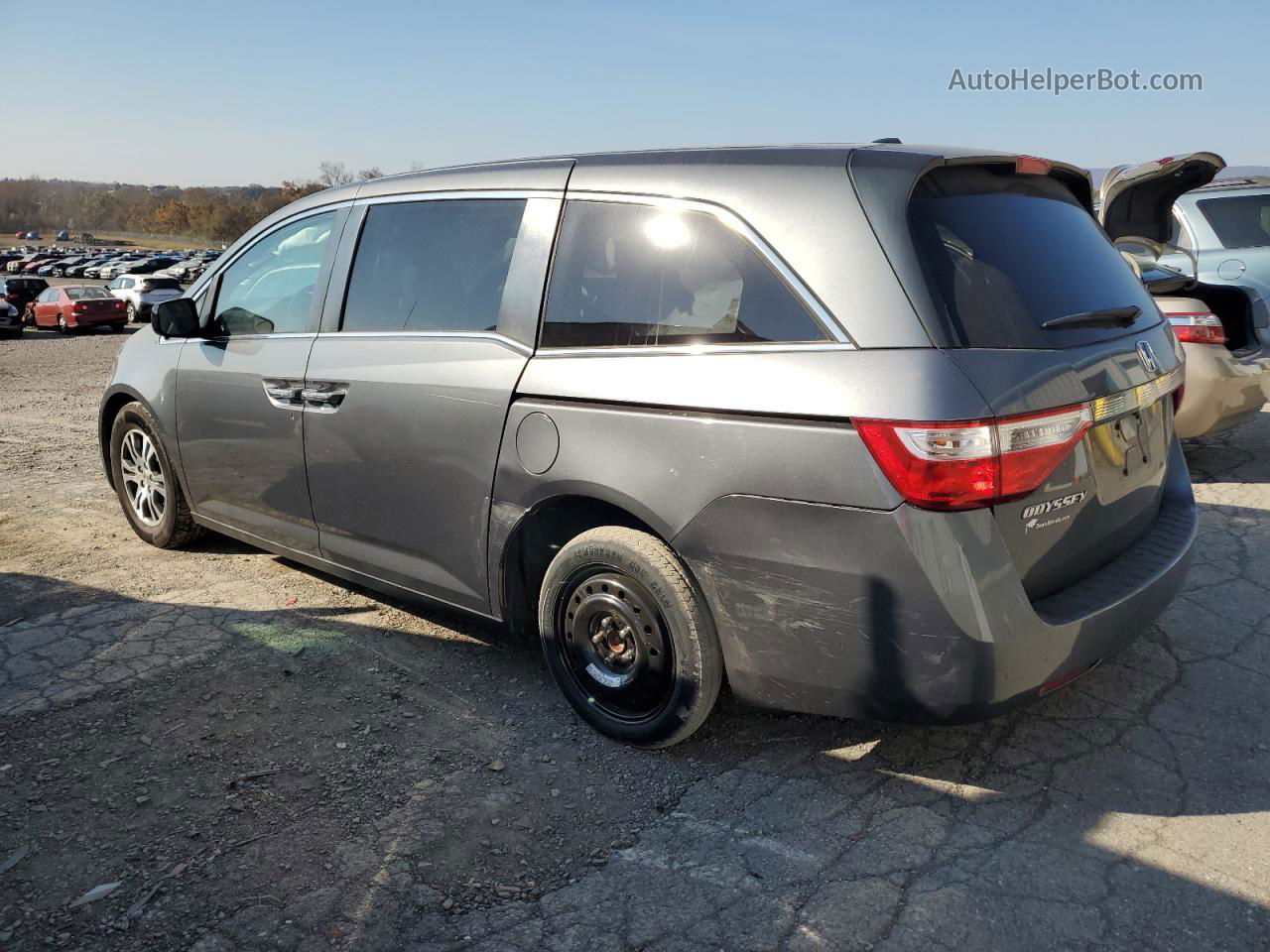 2013 Honda Odyssey Exl Gray vin: 5FNRL5H60DB029591