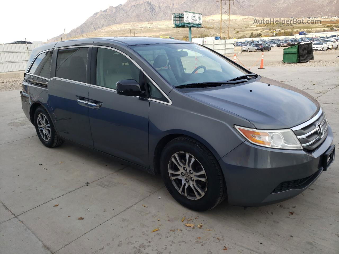 2013 Honda Odyssey Exl Silver vin: 5FNRL5H60DB055494