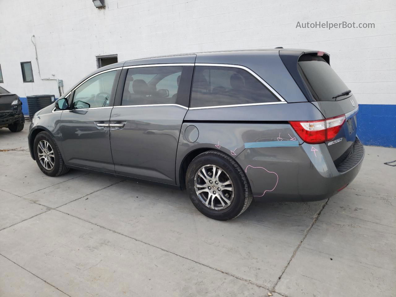 2013 Honda Odyssey Exl Silver vin: 5FNRL5H60DB055494