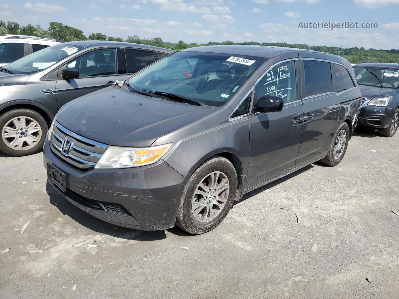 2013 Honda Odyssey Exl Угольный vin: 5FNRL5H60DB064910