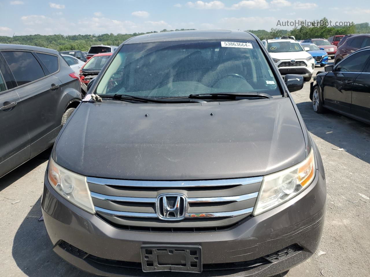 2013 Honda Odyssey Exl Угольный vin: 5FNRL5H60DB064910