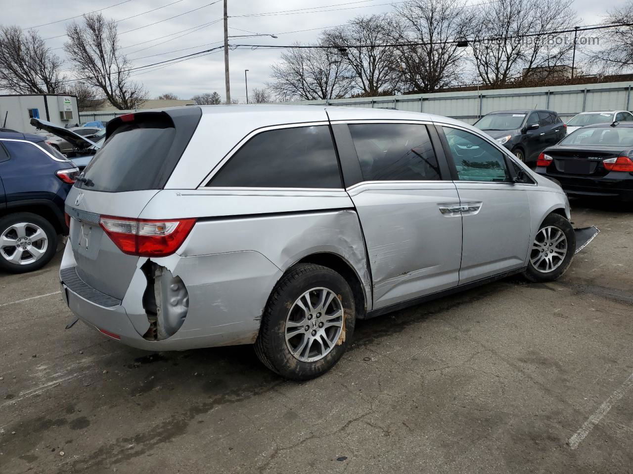 2013 Honda Odyssey Exl Silver vin: 5FNRL5H60DB074174