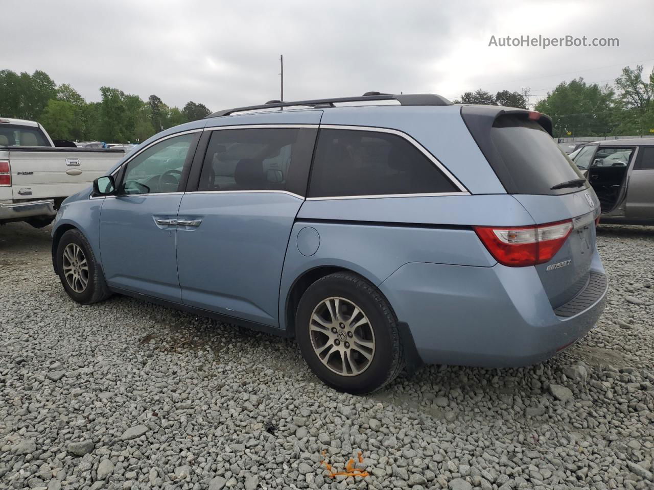 2013 Honda Odyssey Exl Blue vin: 5FNRL5H60DB076992