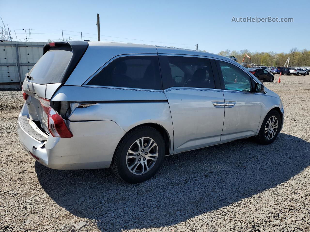 2013 Honda Odyssey Exl Серебряный vin: 5FNRL5H60DB078242