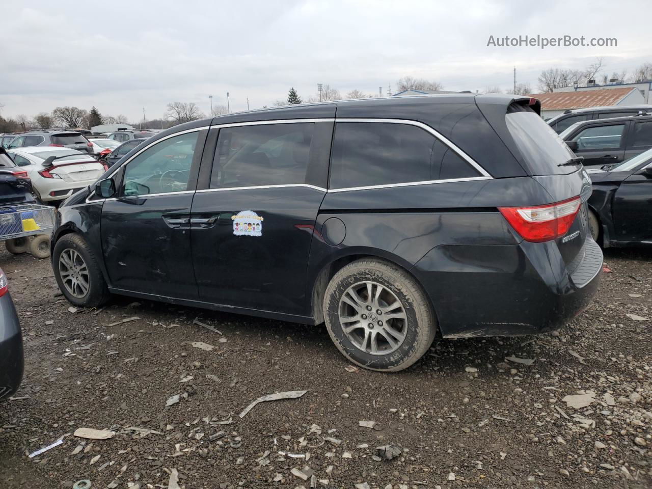 2013 Honda Odyssey Exl Black vin: 5FNRL5H60DB084199