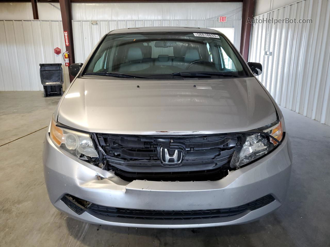 2013 Honda Odyssey Exl Silver vin: 5FNRL5H61DB002173