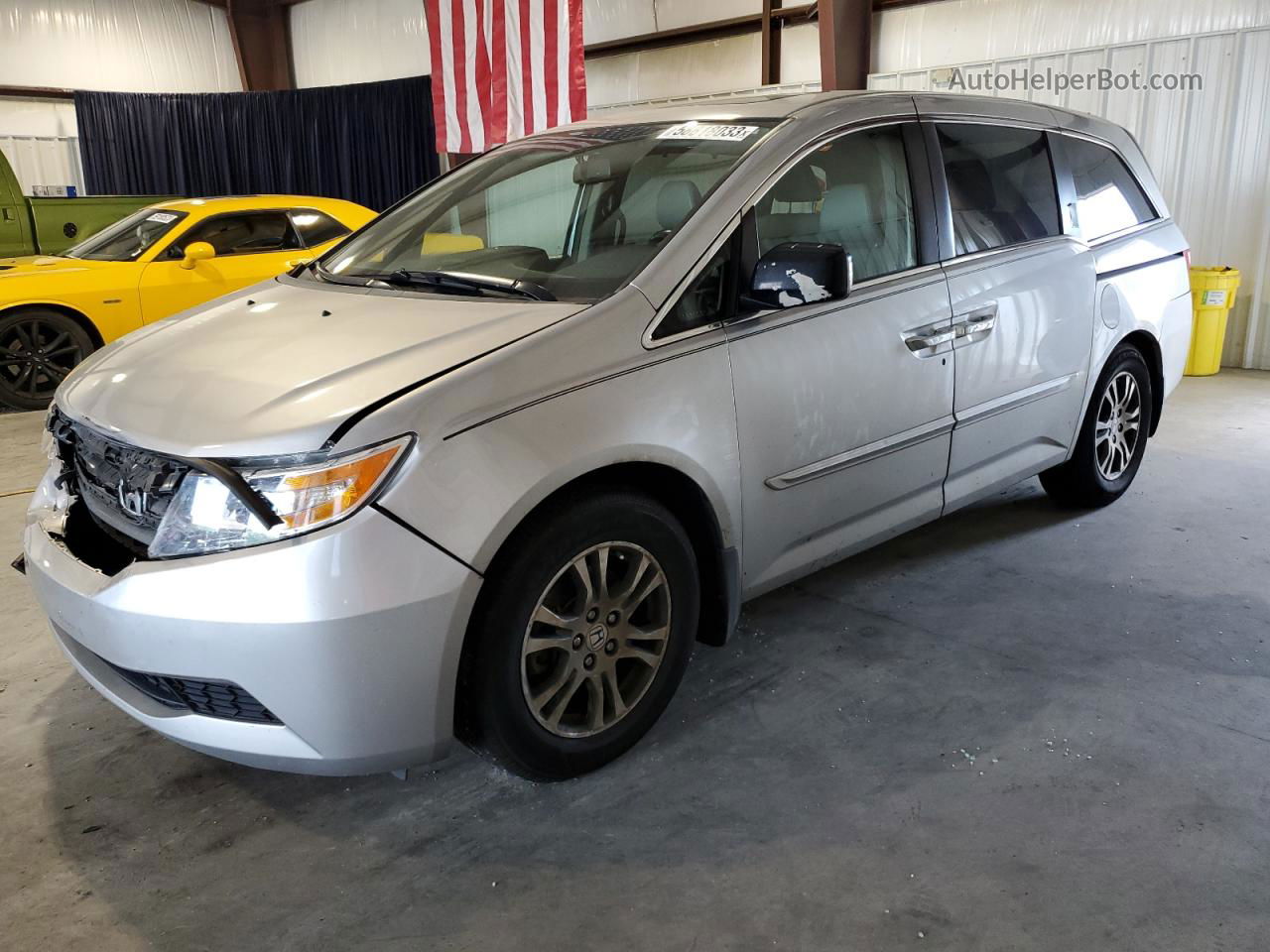 2013 Honda Odyssey Exl Silver vin: 5FNRL5H61DB002173