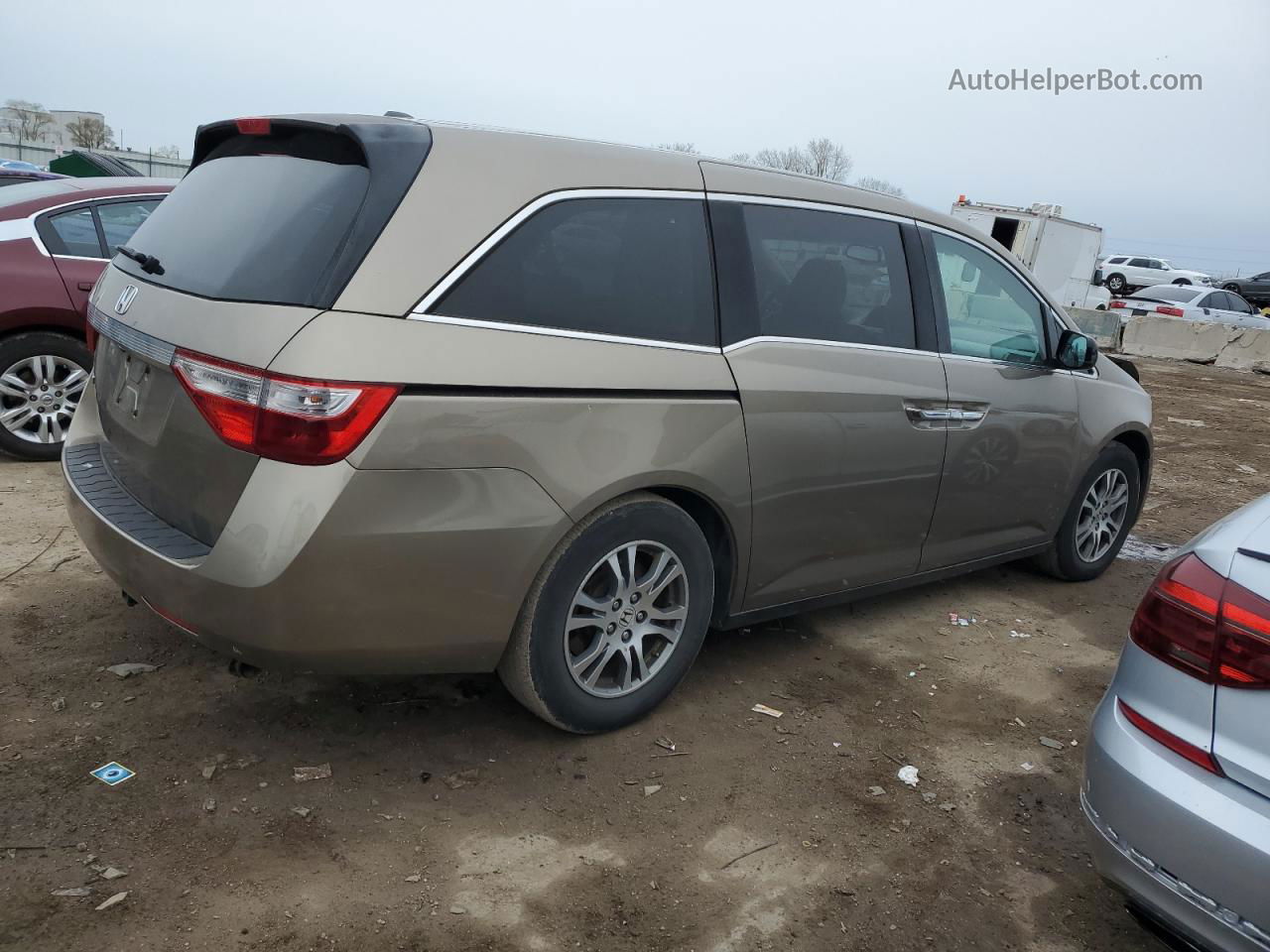 2013 Honda Odyssey Exl Gold vin: 5FNRL5H61DB005106